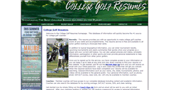 Desktop Screenshot of collegegolfresumes.com